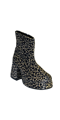 Cheetah Fur Pimp Shoe