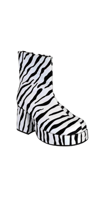 Zebra Platform Pimp Shoe