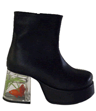 Platform Shoes - Fishtank Heel [BLACK] [Size 13 ONLY] CLOSEOUT