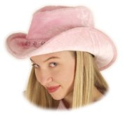 Ladies' Pink Fur Cowgirl Pimp Hat (ONLY ONE LEFT)