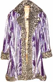 Pimpdaddy&reg; Big Baller&trade; Pimp Suits - Lavender Minky Velvet w/Snow Leopard Fur Suit  [SOLD O