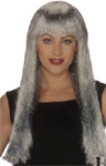 Silver Tinsel Sparkle Wig