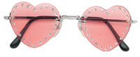 Ladies Diamond/Heart Glasses