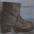 Platform Shoes - Pimp Shoes from Pimpdaddy (Shiny Black Fur)