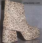 Platform Shoes - Pimp Shoes from Pimpdaddy (Cheetah Fur) Size 14 only