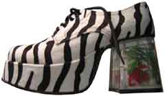 Platform Shoes - Pimp Shoes from Pimpdaddy (Zebra Shoe/Fish Heel) [SOLD OUT]