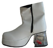 Platform Shoes - Pimp Shoes from Pimpdaddy (Dice Heel/Vegas Style) [WHITE]