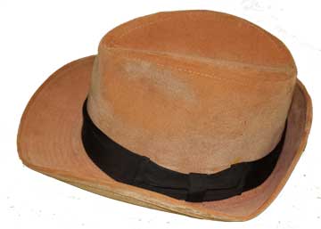 Real 70s Felt Fedora - Camel