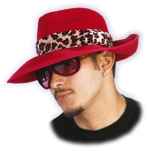 Pimp Hat - Smooth Red Fedora   ONE LEFT