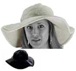 Groovy Gal Ladies Floppy Pimp Hat (White or Black)