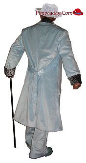 Pimp Suit - Baby Blue (Flat Blue) w/Snow Leopard Valboa Basic