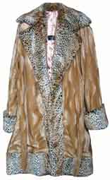 Pimpdaddy&reg; Premium Pimp Suits - Gold Valboa w/Cheetah Fur Pimp Suit