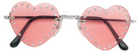 Ladies Diamond/Heart Glasses