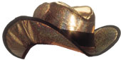 Ladies' Black/Gold  Pimp Hat  [SOLD OUT]
