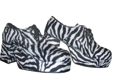 Platform Shoes - Pimp Shoes from Pimpdaddy (Zebra Shoe Heel)