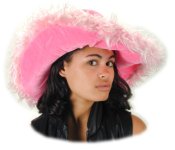Super Pink Ladies Fur Hat