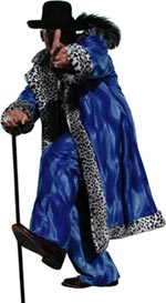 Blue w/Snow Leopard Fur Valboa Suit [SOLD OUT]